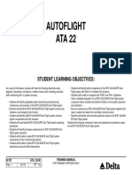 Autoflight ATA 22: Student Learning Objectives