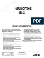 Communications ATA 23: Student Learning Objectives