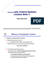 Automatic Control 1 (Introduction)