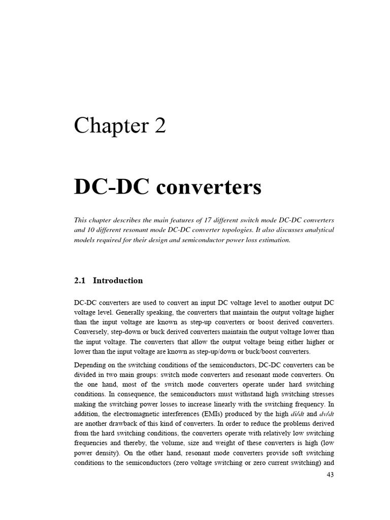 Overview of DC-DC Converter Types | PDF | Rectifier | Capacitor
