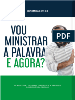 Vou Ministrar a Palavra, e Agor - Cristiano Arcoverde