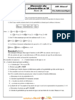 Devoir de Contrôle N°3 - Math - Bac Informatique (2012-2013) MR Afli Ahmed