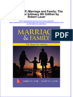 Ebook Ebook PDF Marriage and Family The Quest For Intimacy 9Th Edition by Robert Lauer All Chapter PDF Docx Kindle