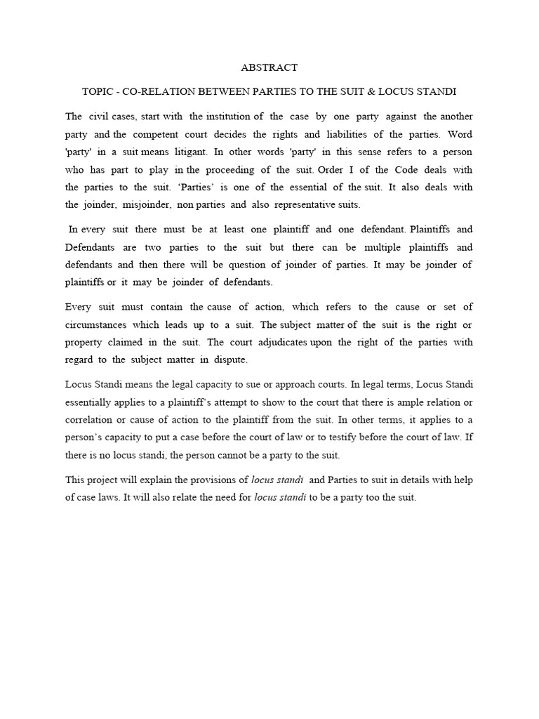 Capacity To Sue Meaning In Tamil