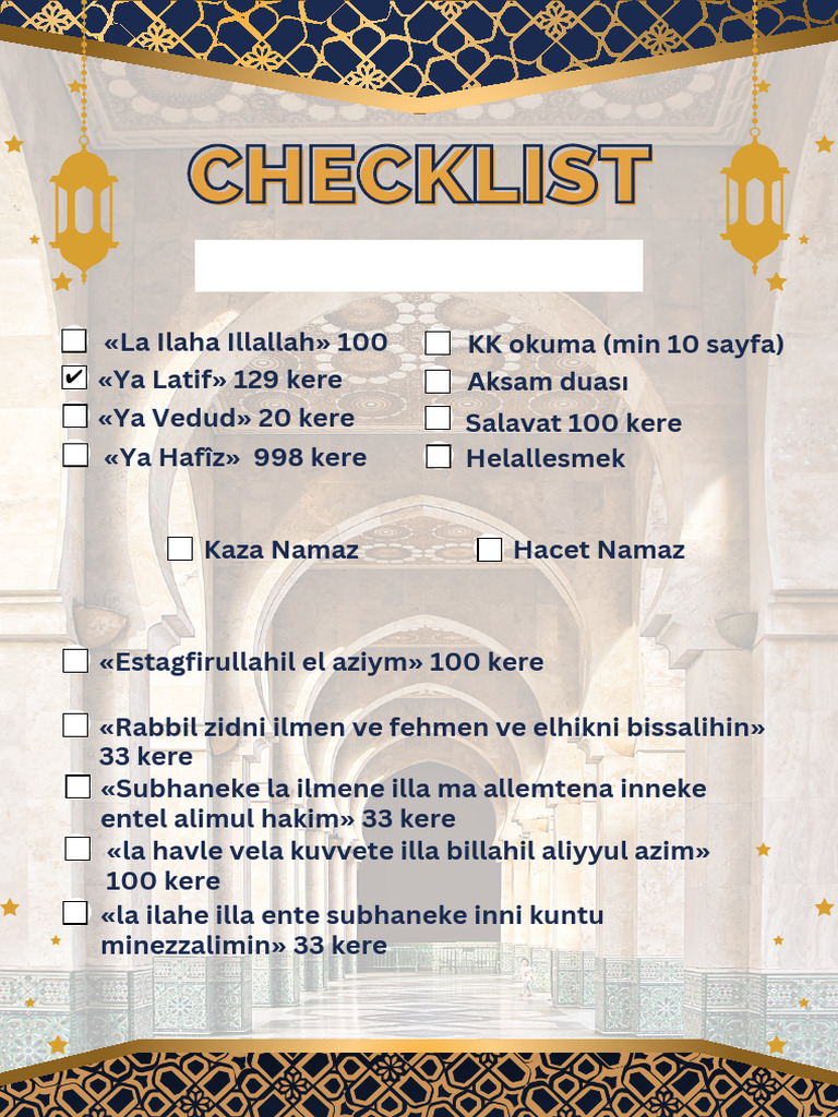 Checklist | PDF