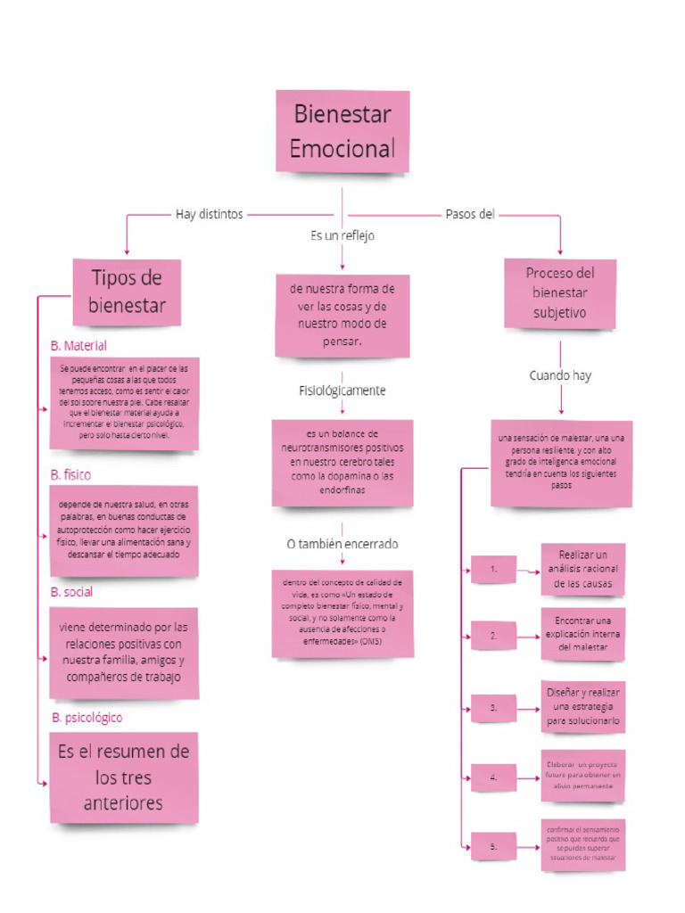 Mapa Conceptual Bienestar | PDF