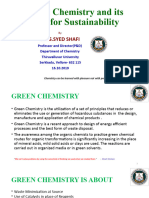 Green Chemistry Dr.S.syed Shafi 16-10-2019 1