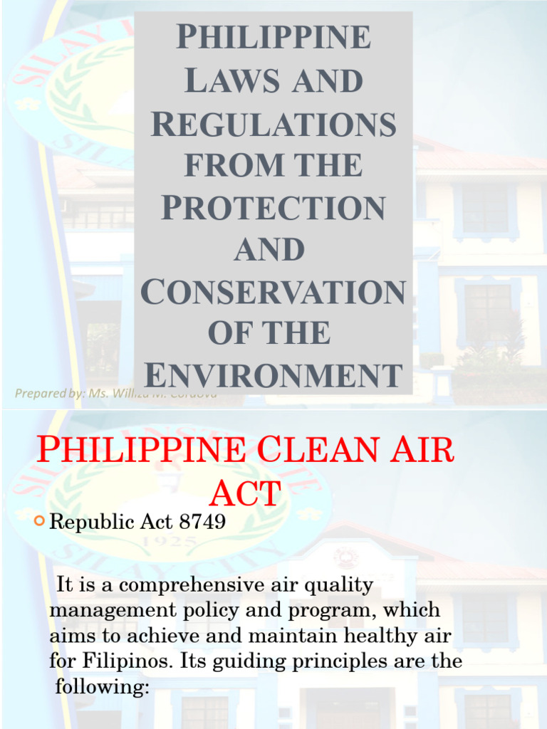 Philippine Environmental Laws Overview | PDF | Waste Management | Waste