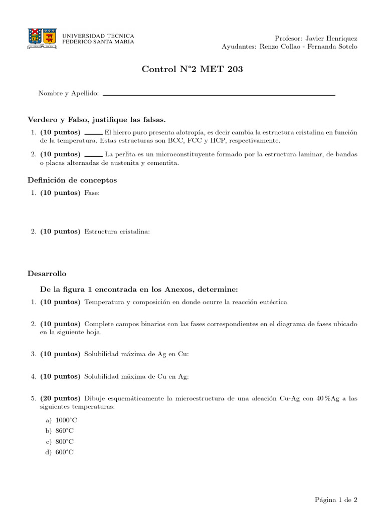 Control N°2 Met203 | PDF