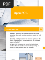 Open SQL