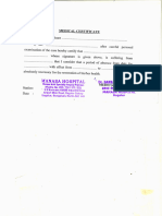 Medical Certificate