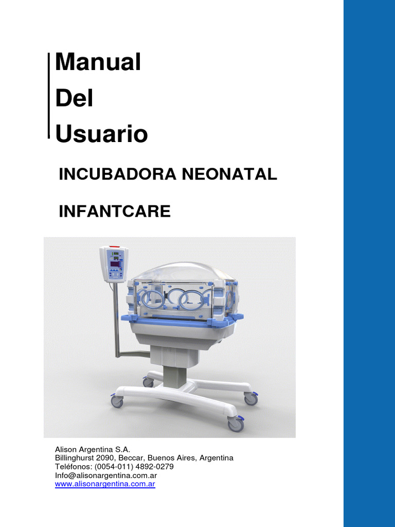 Manual Incubadora Infantcare v012 | PDF | Pantalla de cristal líquido ...