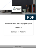 Análise de Dados Com Linguagem Python Projeto 7 Definição Do Problema