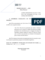 Projeto de Lei Altera Lei 17.091 - Promoção Por Titulação Dos Novos Servidores Públicos