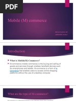 Mobile (M) Commerce