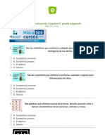 Imprimir Test - ELUNEY Evaluación Español II Grado Segundo (Lengua - 2º Primaria)