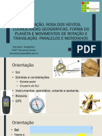 1 - Orientação - Coordenadas Geo - Forma e Mov Da Terra - Paralelos e Meridianos