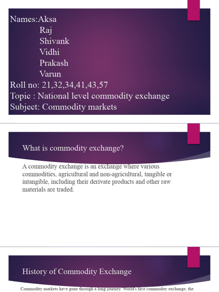 WHAT IS A COMMODITY AN ECONOMIC AND MARKET PERSPECTIVE intelligence overview