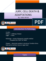 Pathology 1 Cell Injury Adaptaions and Death