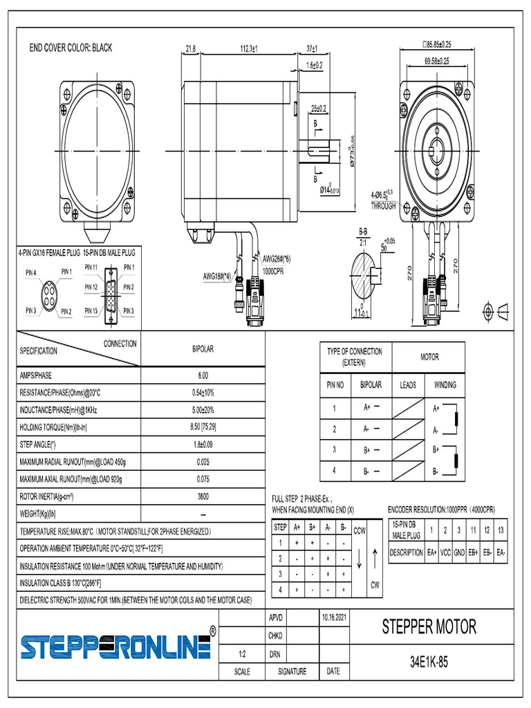 34E1K-85 Full Datasheet | PDF