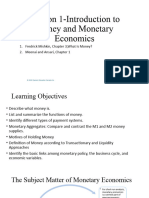 Session 1-Introducion To Money and Monetary Theory