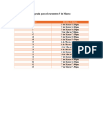 Agenda - Encuentro 5 de Marzo