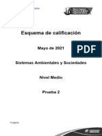 Environmental Systems and Societies Paper 2 SL Markscheme Spanish