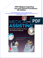 Ebook Ebook PDF Medical Assisting Administrative and Clinical Procedures 6Th Edition All Chapter PDF Docx Kindle