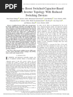 18 Single-Phase Boost Switched-Capacitor-Based Multilevel Inverter Topology With Reduced Switching Devices