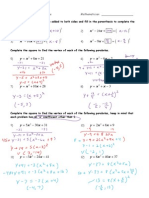 X X X X X X: 5.2 Vertex Form of Quadratics Mathematician