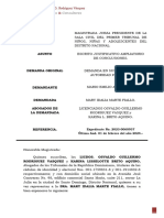 Escrito Ampliatorio de Conclusiones Sr. Mario Emilio Adams Diaz VS Mary Idalia Marte Fiallo Final