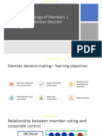 Week 3 Topic 5 - Meetings of Members 1 Chapter 7 - Member Decision Making