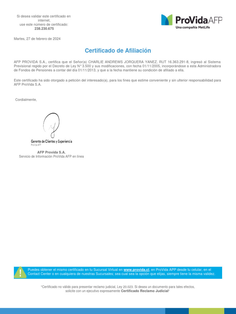 CERTIFICADO DE AFILIACI N visual data 2