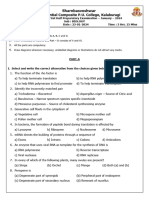 P2 Biology First Half PREPARATORY