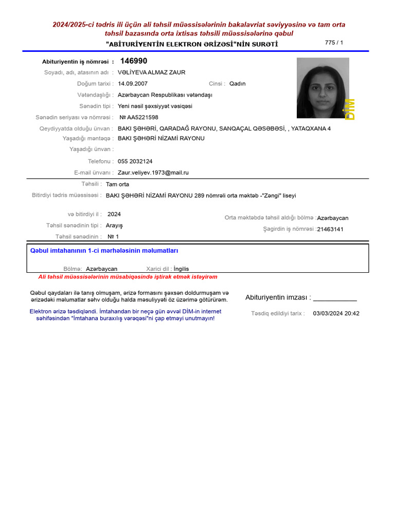 Almaz Qebul | PDF