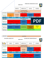 Horarios Educacion Parvularia