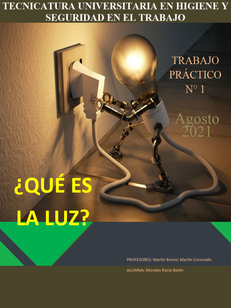 TP de La Luzzz | PDF | Ligero | Radiación electromagnética