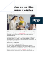 El Deber de Los Hijos Pequeños y Adultos