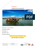 Kerala Package 5N-6D For 08 Person 22 June 2024