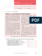 Ficha de Gramática - Processos de Coesão e Cadeias Referenciais