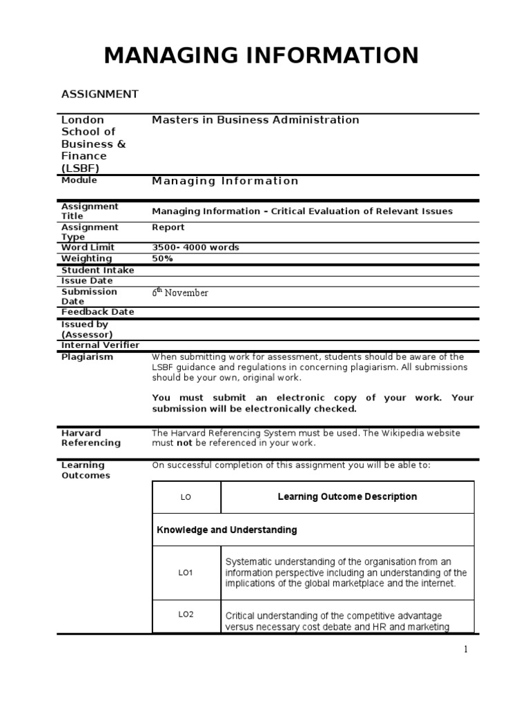 Managing Information Systems Report | PDF | Evaluation | Information System