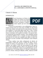 Oferta E Demanda de Direitos de Propriedade: A Dinâmica Institucional em Ação Cláudio D. Shikida