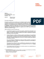 Informe MBSAC - Proy de Ley de Movilización Nacional