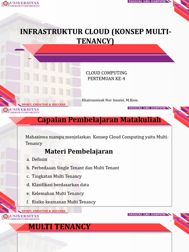 Konsep Multi-Tenancy dalam Cloud Computing | PDF