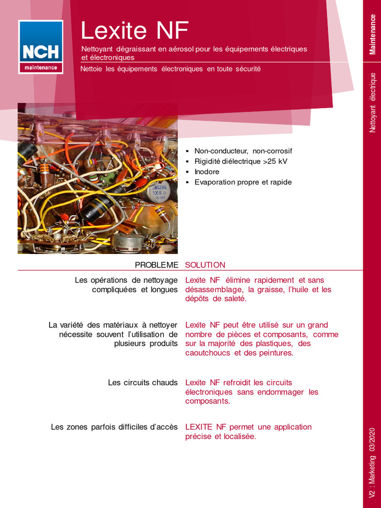 Nettoyant Lexite NF pour Équipements Électriques | PDF | Matériaux ...