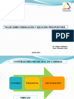 Taller Sobre Formulación y Ejecución Presupuestaria