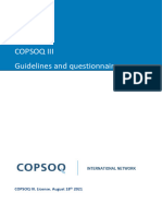 COPSOQ Network Guidelines An Questionnaire COPSOQ III 180821