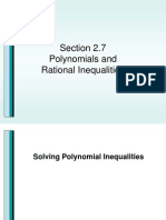 Section 2.7 Polynomials and Rational Inequalities