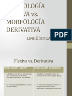 Morfología Flexiva Vs Derivativa
