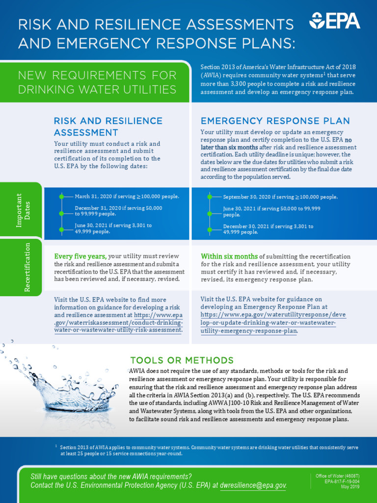 AWIA Risk and Resilience Guidelines | PDF | Climate Resilience ...